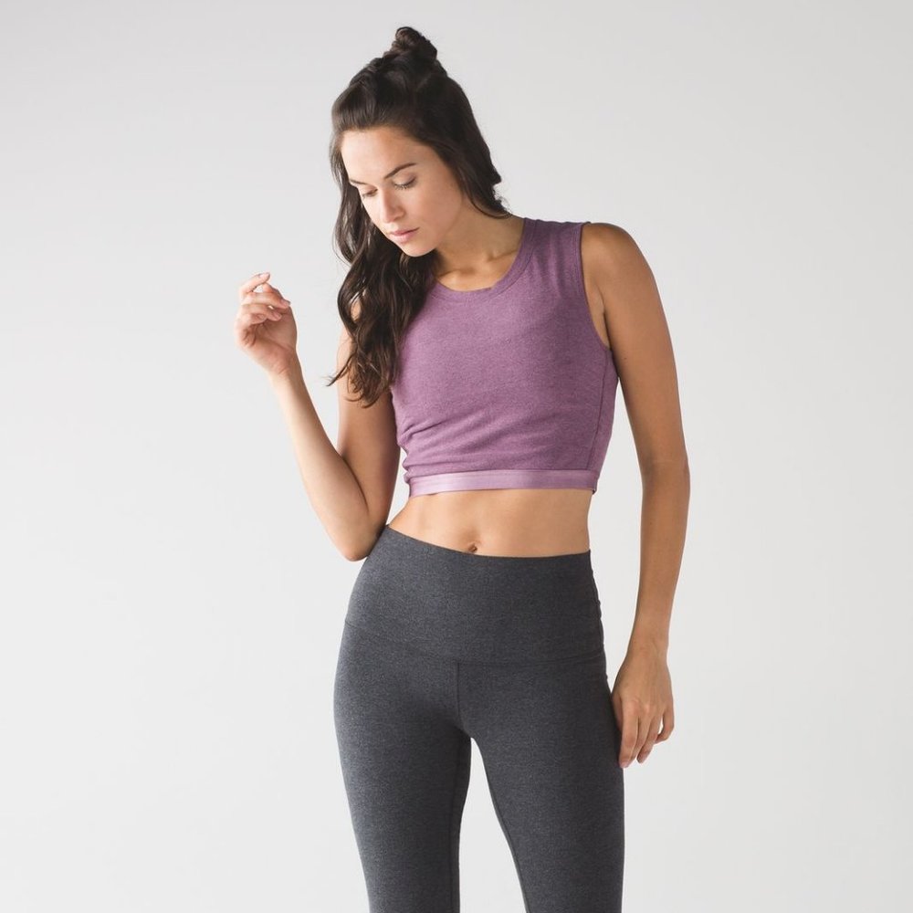Lululemon Soulful Crop Tank Mauve